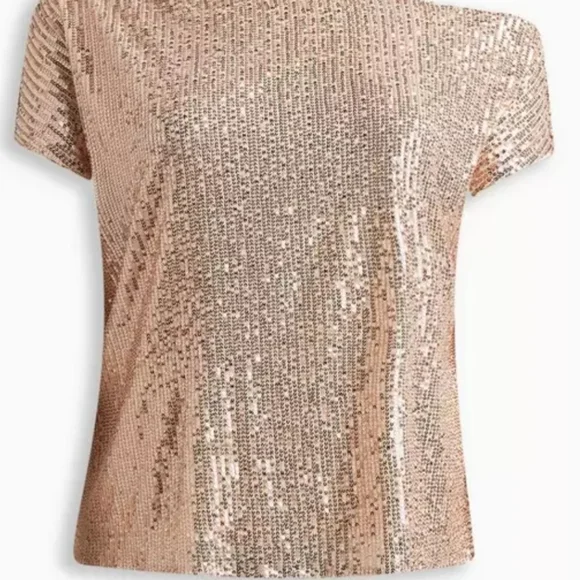 Sequin One-Shoulder Top - Picture 3 of 10